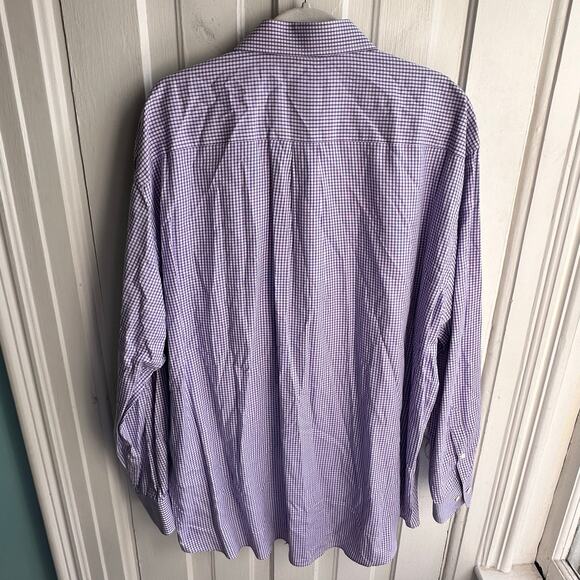 Peter Millar Micro Check Button Down Shirt - Picture 6 of 9